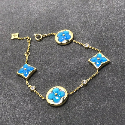 [Solara Jewelry]STAR AND SUN TURQUOISE 4 MOTIFS 3 DIAMONDS