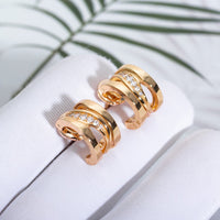[Solara Jewelry]ZERO 1 PINK GOLD DIAMONDS EARRINGS