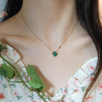 [Solara Jewelry]SUN PEDANT PINK GOLD 1 DIAMOND NECKLACE