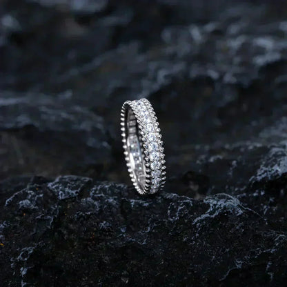 [Solara Jewelry]PERLEE DIAMOND SILVER RING