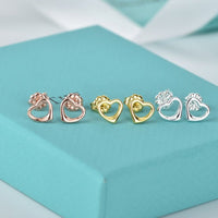 [Solara Jewelry]OPEN HEART STUD EARRINGS