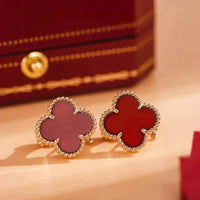 [Solara Jewelry]CLOVER MEDIUM 1 MOTIVE CARNELIAN-OHRRINGE