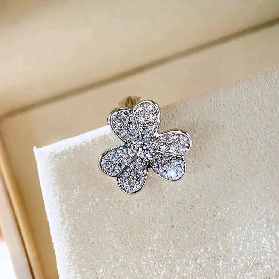 [Solara Jewelry]CLOVER COMOS DIAMOND EARRINGS SILVER