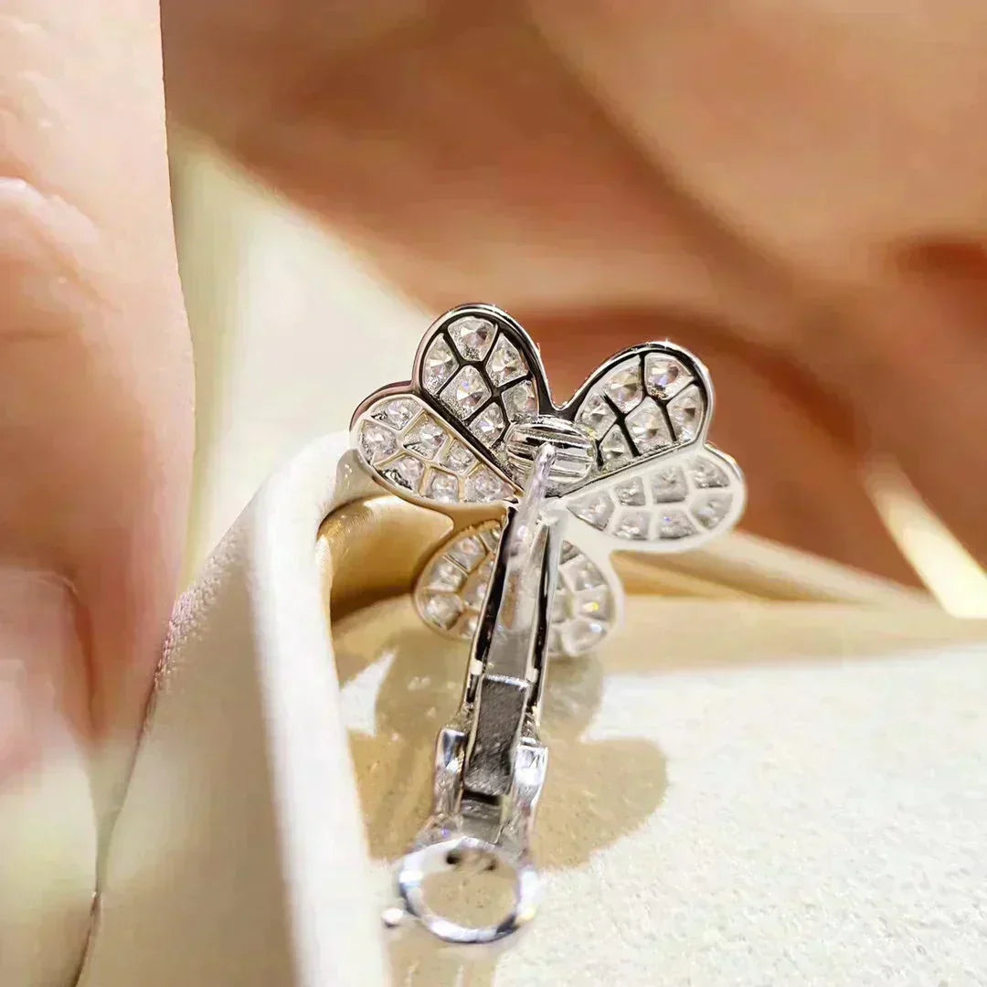 [Solara Jewelry]CLOVER COMOS DIAMOND EARRINGS SILVER
