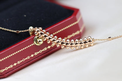 [Solara Jewelry]CLASH PINK GOLD NECKLACE
