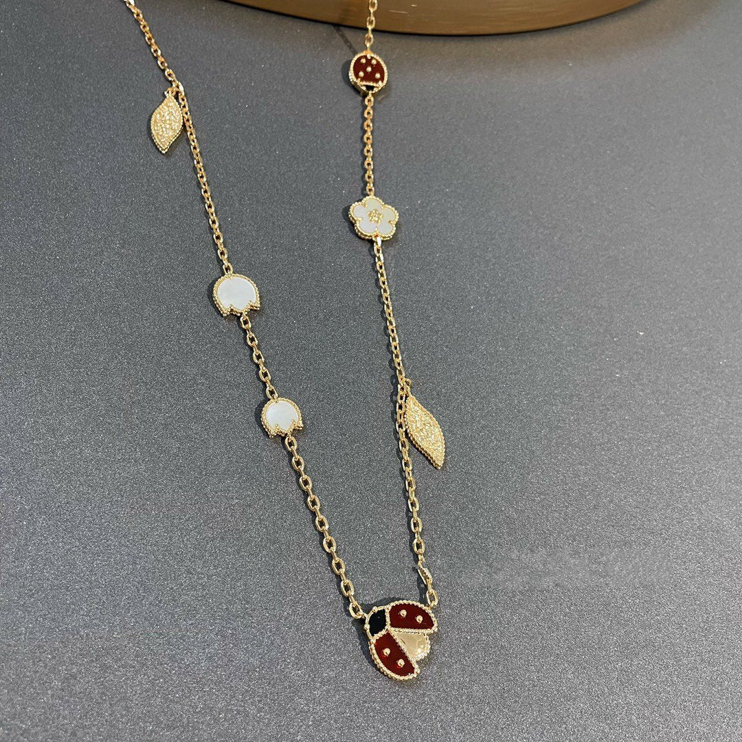 [Solara Jewelry]LUCKY SPRING 15 MOTIFS GOLD NECKLACE