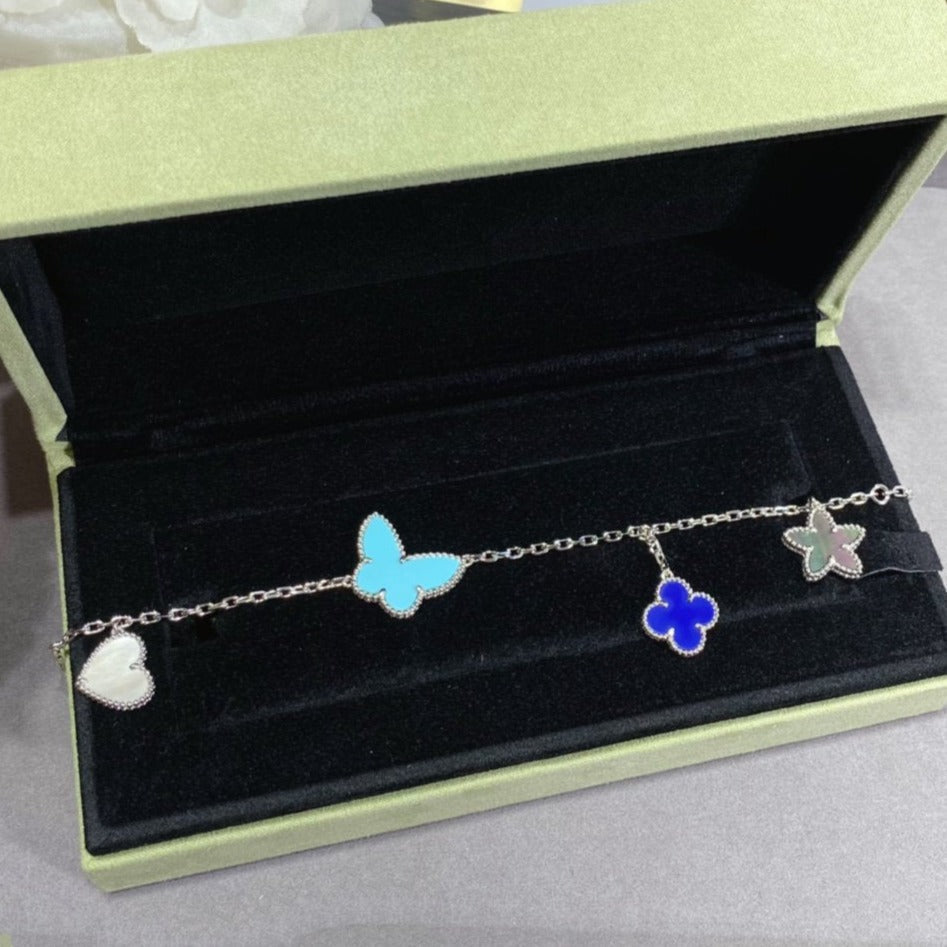 [Solara Jewelry]LUCKY SPRING SILVER BRACELET 4 MOTIF