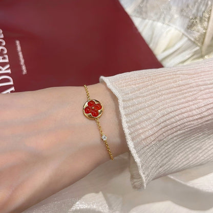 [Solara Jewelry]SUN PEDANT CARNELIAN BRACELET