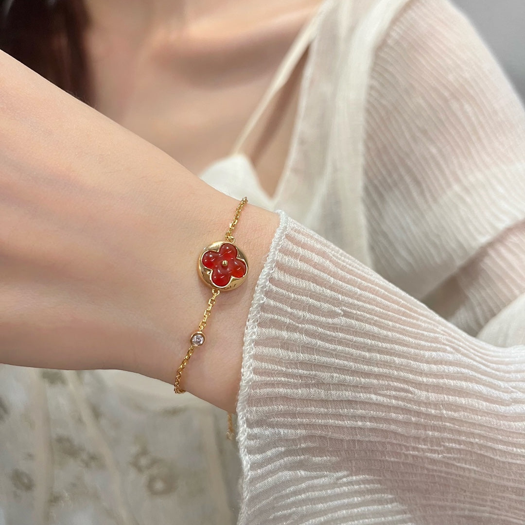 [Solara Jewelry]SUN PEDANT CARNELIAN BRACELET