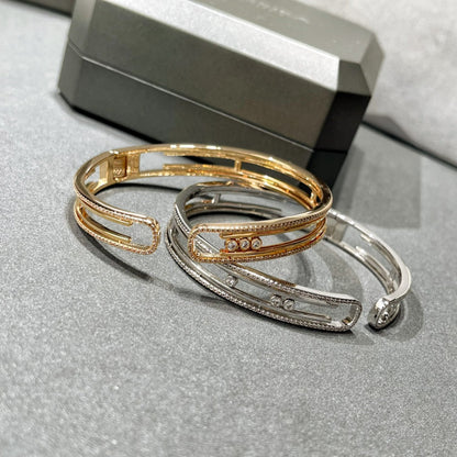 [Solara jewelry]MOVE 10TH PAVED DIAMOND BRACELET