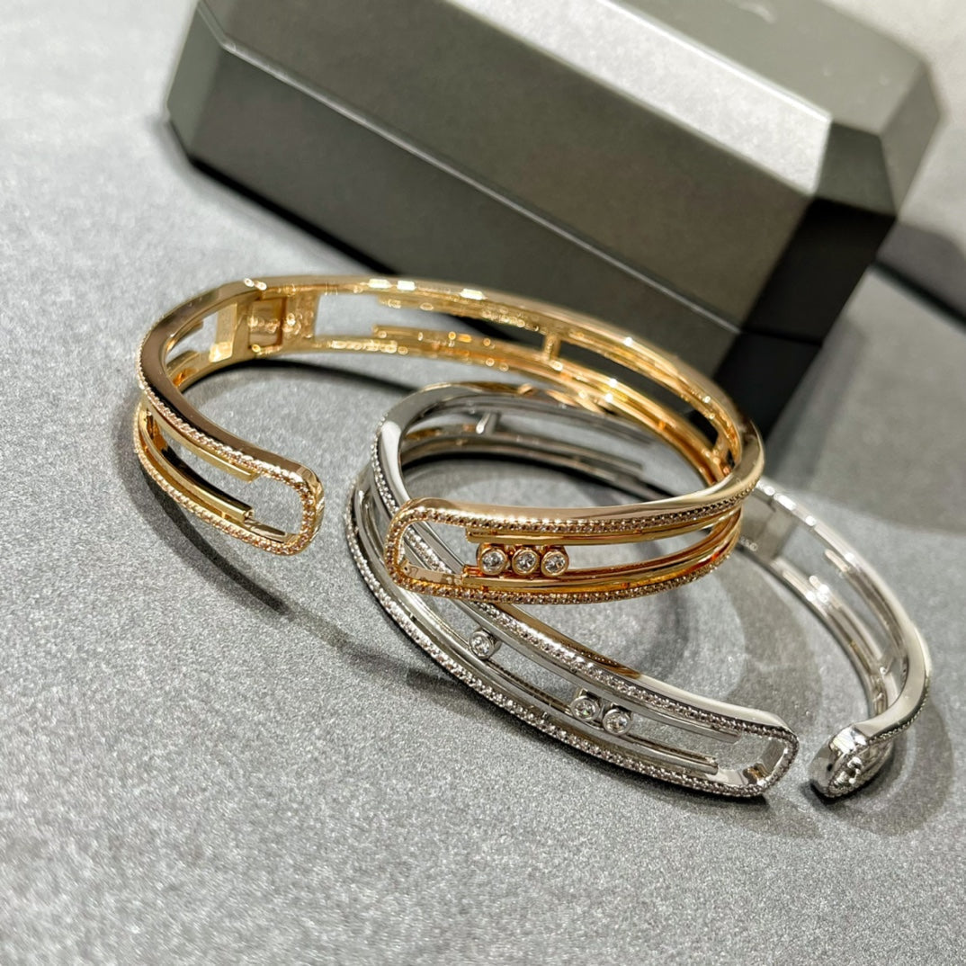 [Solara jewelry]MOVE 10TH PAVED DIAMOND BRACELET