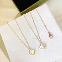 [Solara Jewelry]CLOVER MINI 9.5MM WHITE MOTHER-OF-PEARL NECKLACE