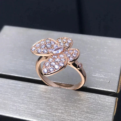 [Solara Jewelry]BUTTERFLY PINK GOLD DIAMOND RING