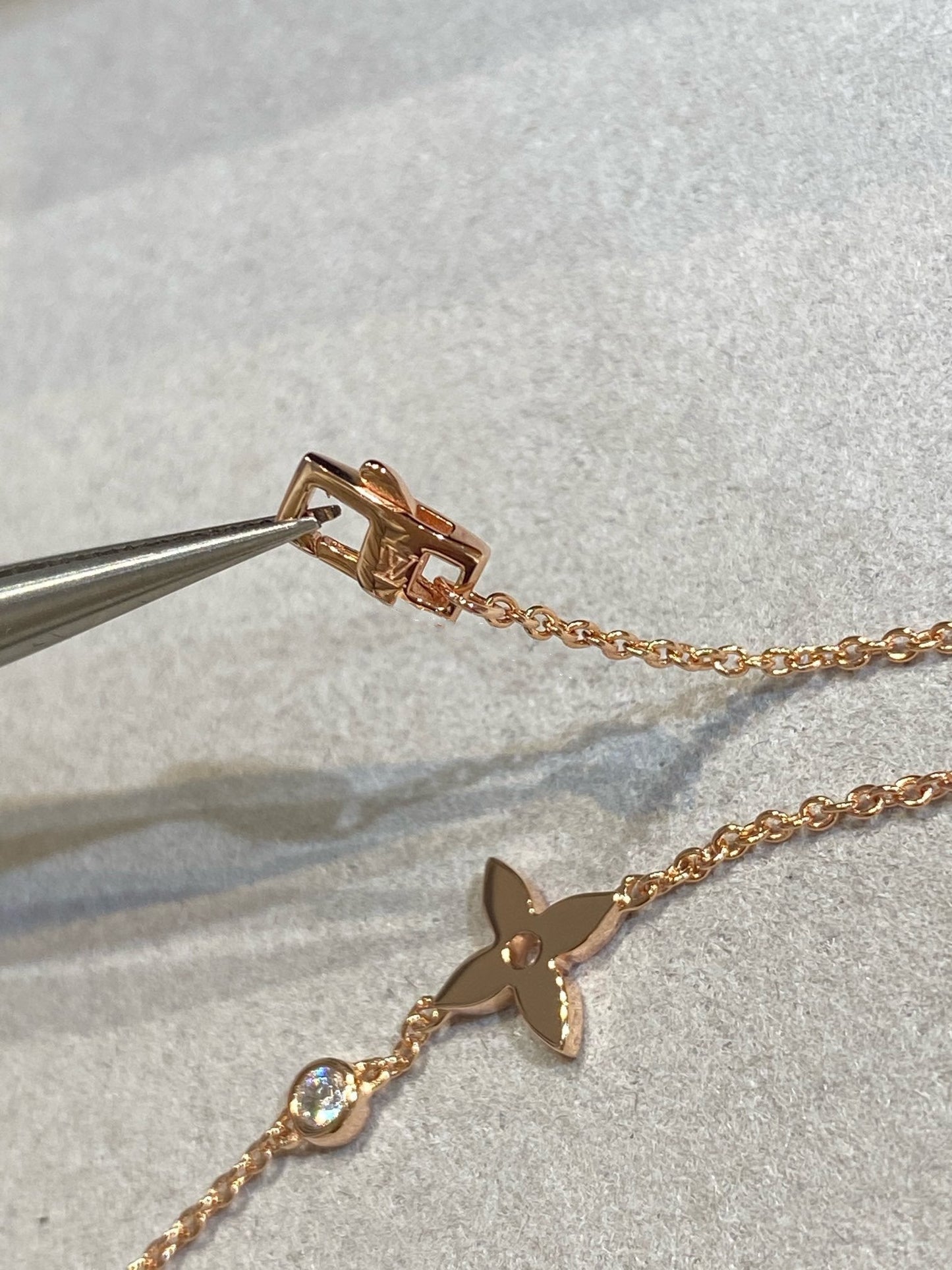 [Solara Jewelry]STAR DIAMOND PINK GOLD BRACELET