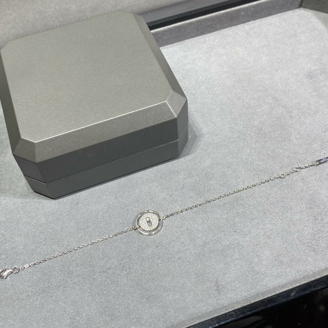 [Solara jewelry]LUCKY MOVE DIAMOND PAVED BRACELET