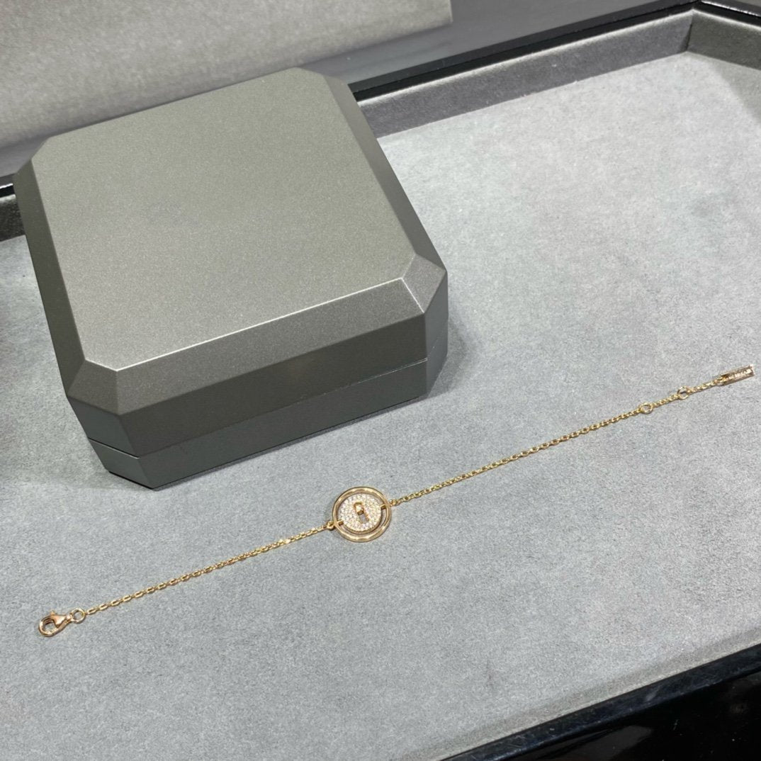 [Solara jewelry]LUCKY MOVE DIAMOND PAVED BRACELET