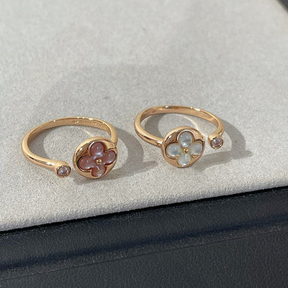 [Solara Jewelry]SUN 1 DIAMOND PINK MOP RING