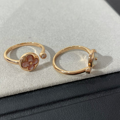 [Solara Jewelry]SUN 1 DIAMOND PINK MOP RING