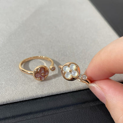 [Solara Jewelry]SUN 1 DIAMOND PINK MOP RING