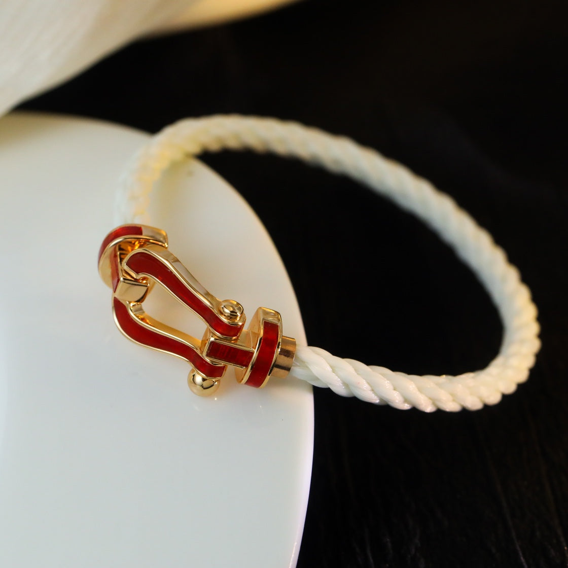 [Solara Jewelry]FORCE 10 WHITE TEXTILE DIAMOND PAVED