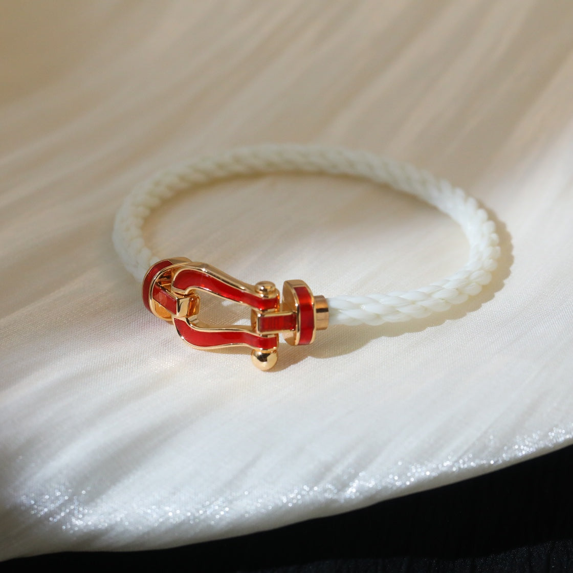 [Solara Jewelry]FORCE 10 WHITE TEXTILE DIAMOND PAVED