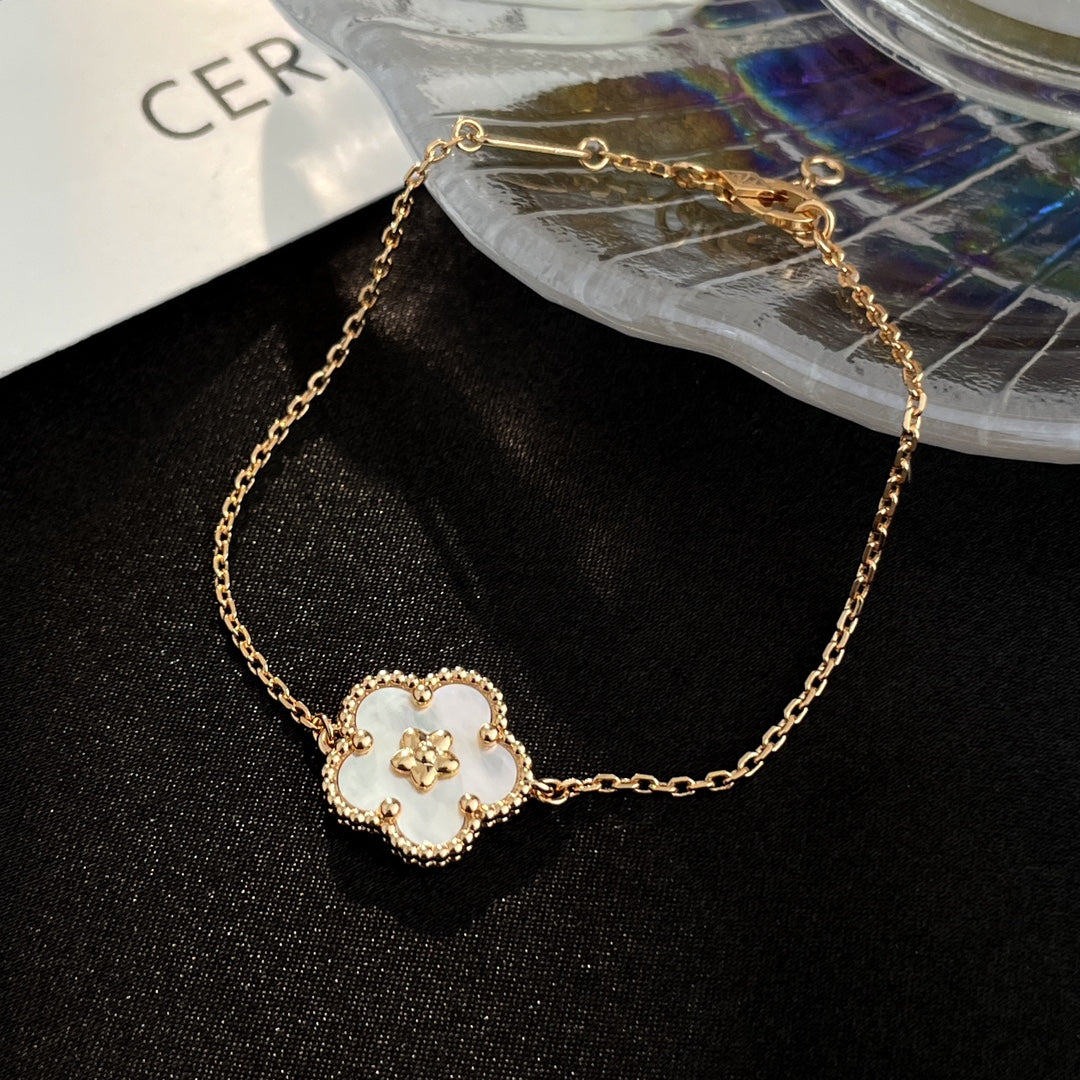 [Solara Jewelry]LUCKY SPRING ROSE GOLD MOP BRACELET