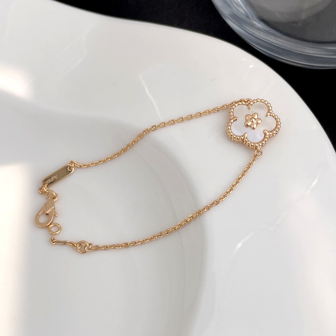 [Solara Jewelry]LUCKY SPRING ROSE GOLD MOP BRACELET
