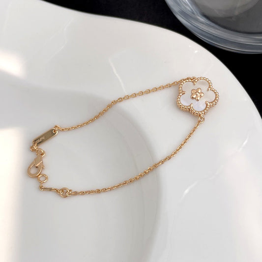 [Solara Jewelry]LUCKY SPRING ROSE GOLD MOP BRACELET