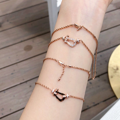 [Solara Jewelry]FORCE 10 PINK GOLD DIAMOND NECKLACE