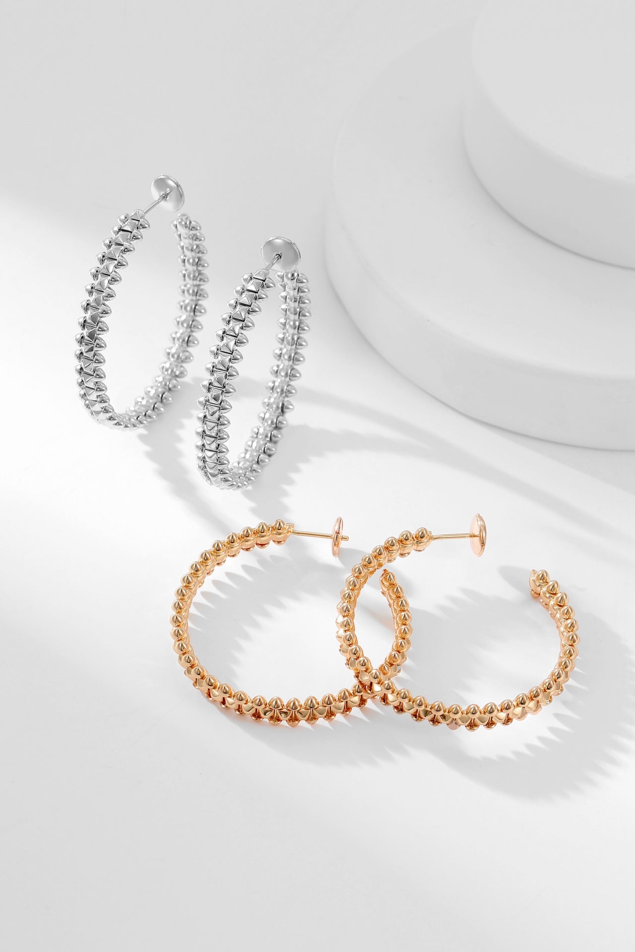 [Solara Jewelry]CLASH HOOP EARRINGS