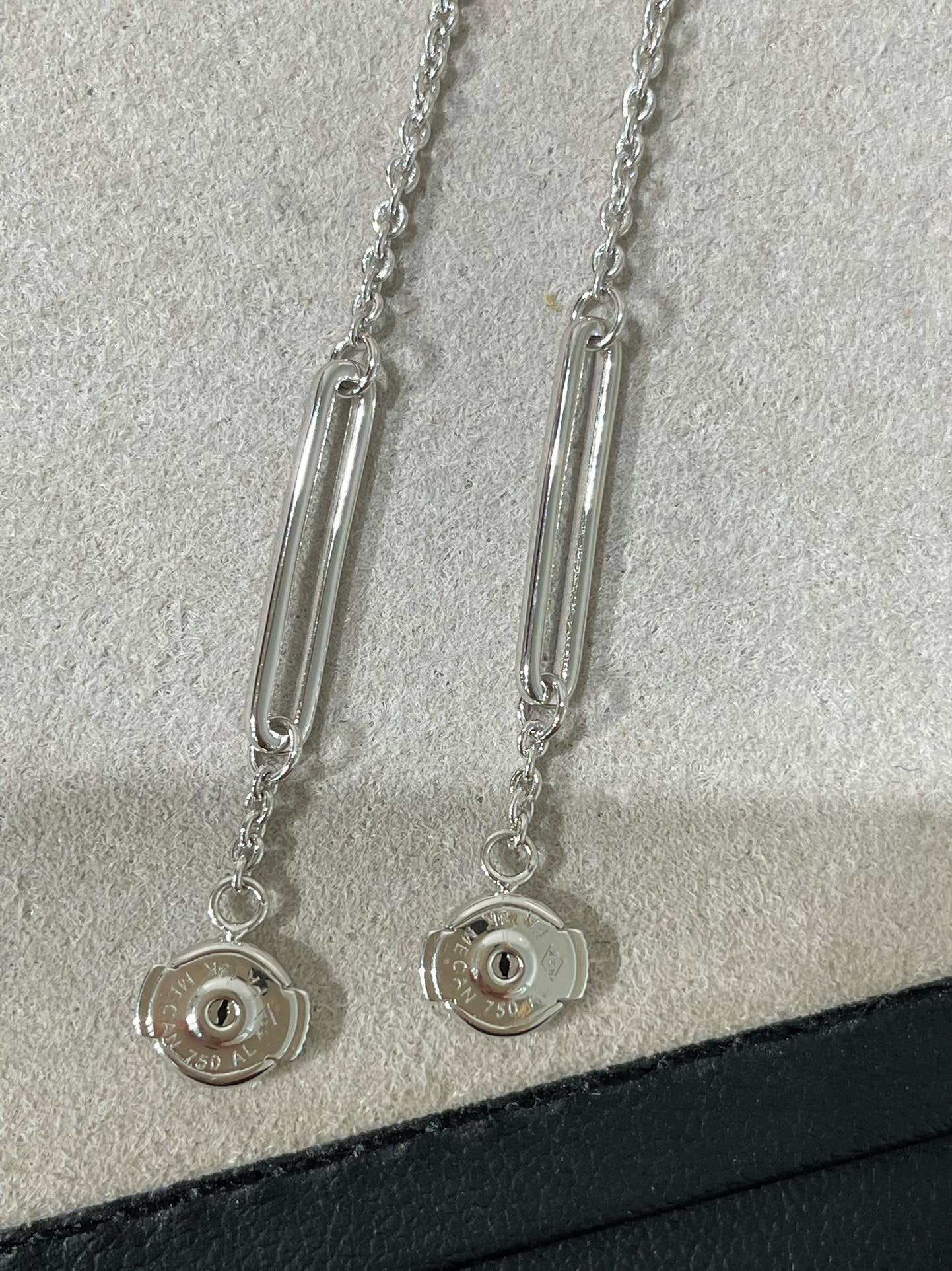 [Solara Jewelry]CHAINE CHAOS DIAMOND DROP EARRINGS