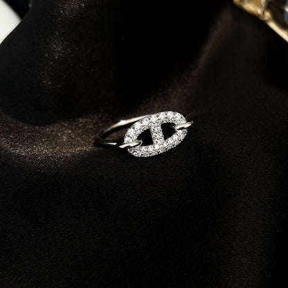 [Solara Jewelry]RONDE SMALL SILVER DIAMOND RING