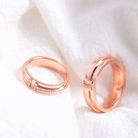 [Solara Jewelry]T PINK GOLD RING