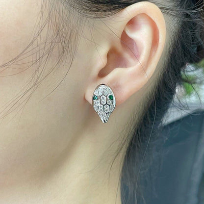 [Solara Jewelry]SERPENT DIAMOND STUD EARRINGS