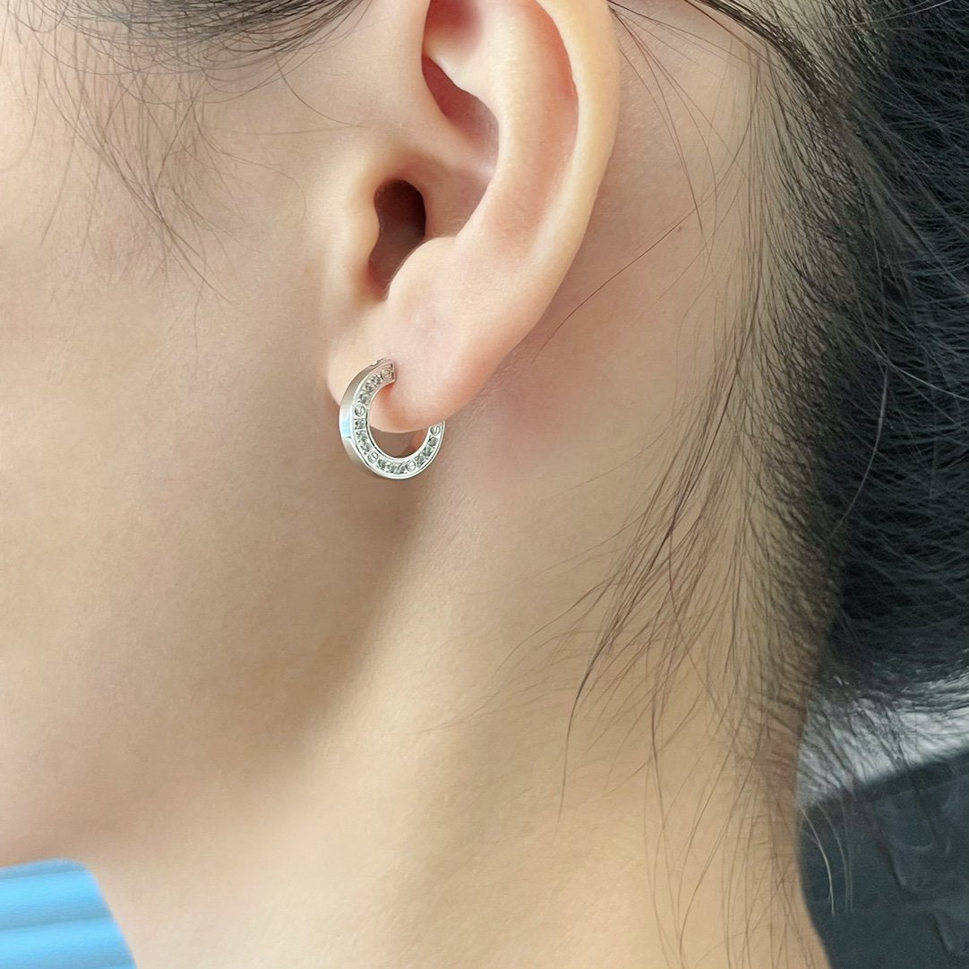 [Solara Jewelry]LOVE DIAMOND EARRINGS
