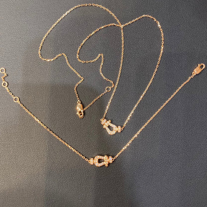 [Solara Jewelry]FORCE 10 DIAMOND PINK GOLD NECKLACE MINI MODEL