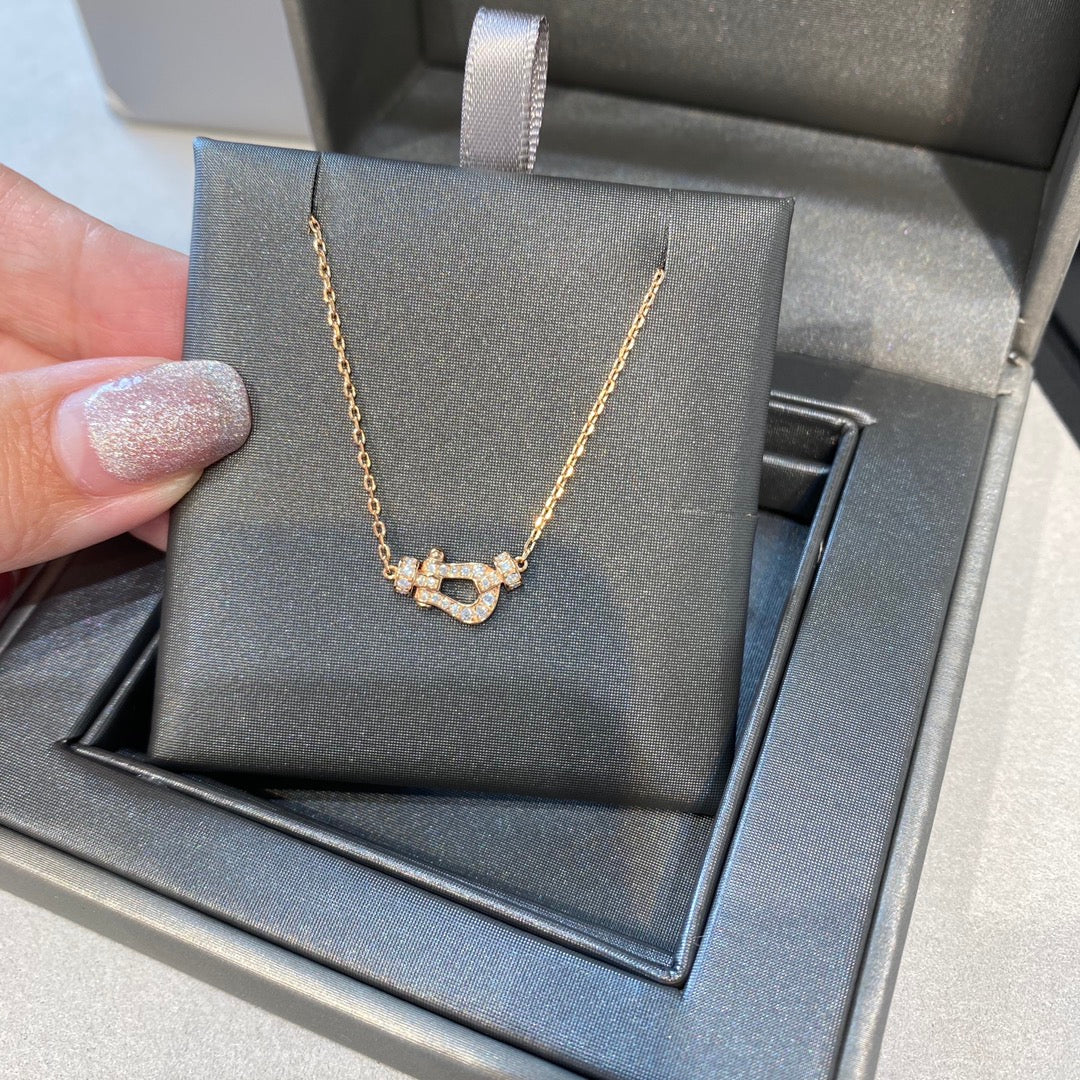 [Solara Jewelry]FORCE 10 DIAMOND PINK GOLD NECKLACE MINI MODEL