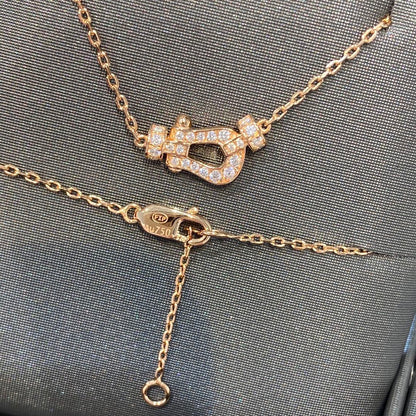 [Solara Jewelry]FORCE 10 DIAMOND PINK GOLD NECKLACE MINI MODEL