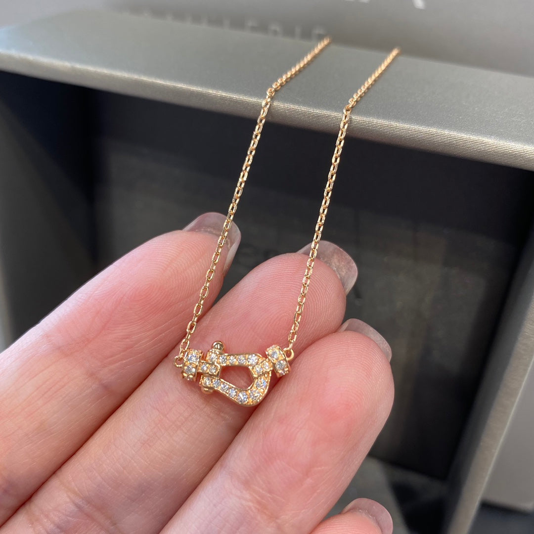 [Solara Jewelry]FORCE 10 DIAMOND PINK GOLD NECKLACE MINI MODEL