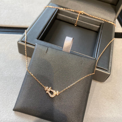 [Solara Jewelry]FORCE 10 DIAMOND PINK GOLD NECKLACE MINI MODEL