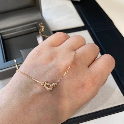 [Solara Jewelry]FORCE 10 DIAMOND PINK GOLD NECKLACE MINI MODEL