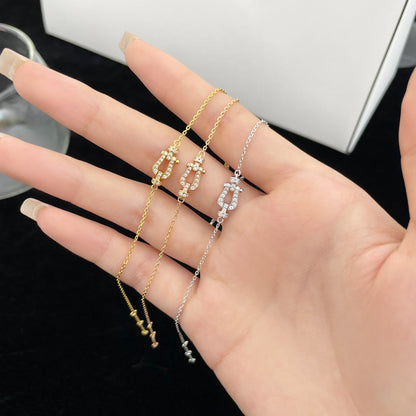 [Solara Jewelry]FORCE 10 FULL DIAMOND BUCKLE CHAIN LINK MINI MODEL