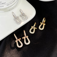 [Solara Jewelry]FORCE 10 FULL DIAMOND DROP EARRINGS MEDIUM MODEL