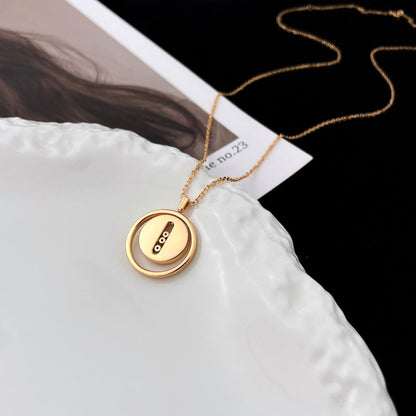 [Solara jewelry]LUCKY MOVE MOP PINK GOLD NECKLACE