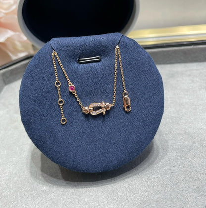 [Solara Jewelry]FORCE 10 DIAMOND CHAIN LINK PINK GOLD BRACELET