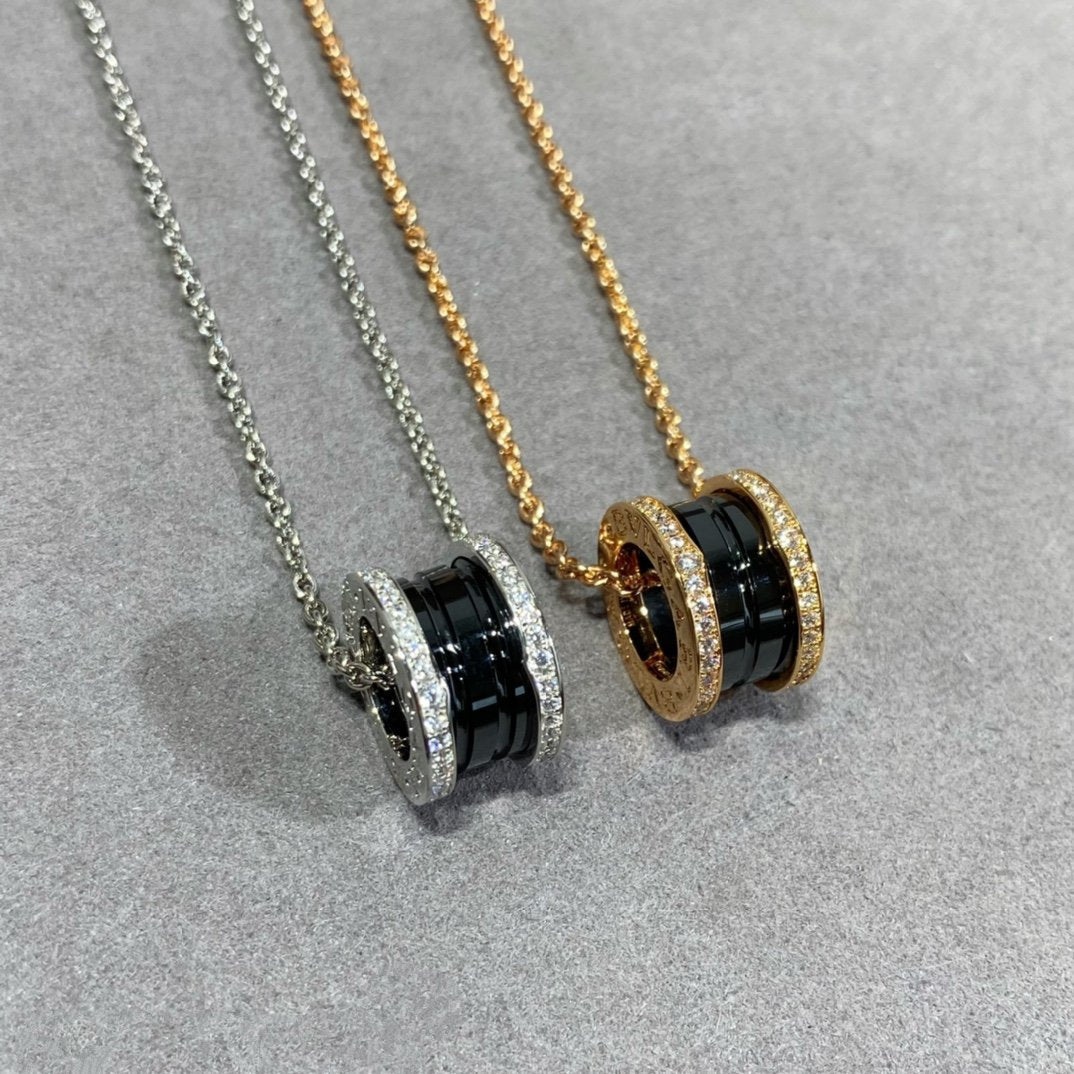 [Solara Jewelry]ZERO 1 DIAMOND CERAMIC NECKLACE