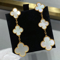 [Solara Jewelry]CLOVER MOP 3 MOTIFS GOLD EARRINGS