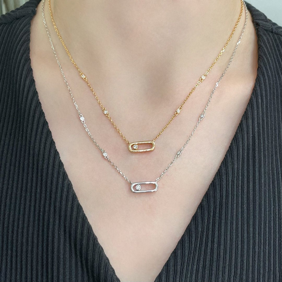 [Solara jewelry]MOVE UNO DIAMOND NECKLACE