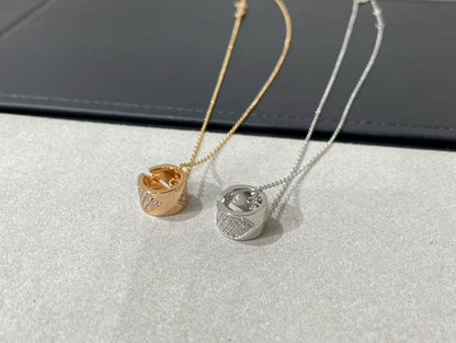 [Solara Jewelry]LIENS EVIDENCE DIAMOND PAVED NECKLACE