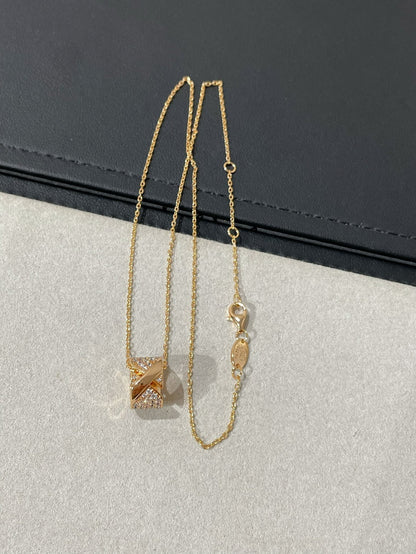 [Solara Jewelry]LIENS EVIDENCE DIAMOND PAVED NECKLACE